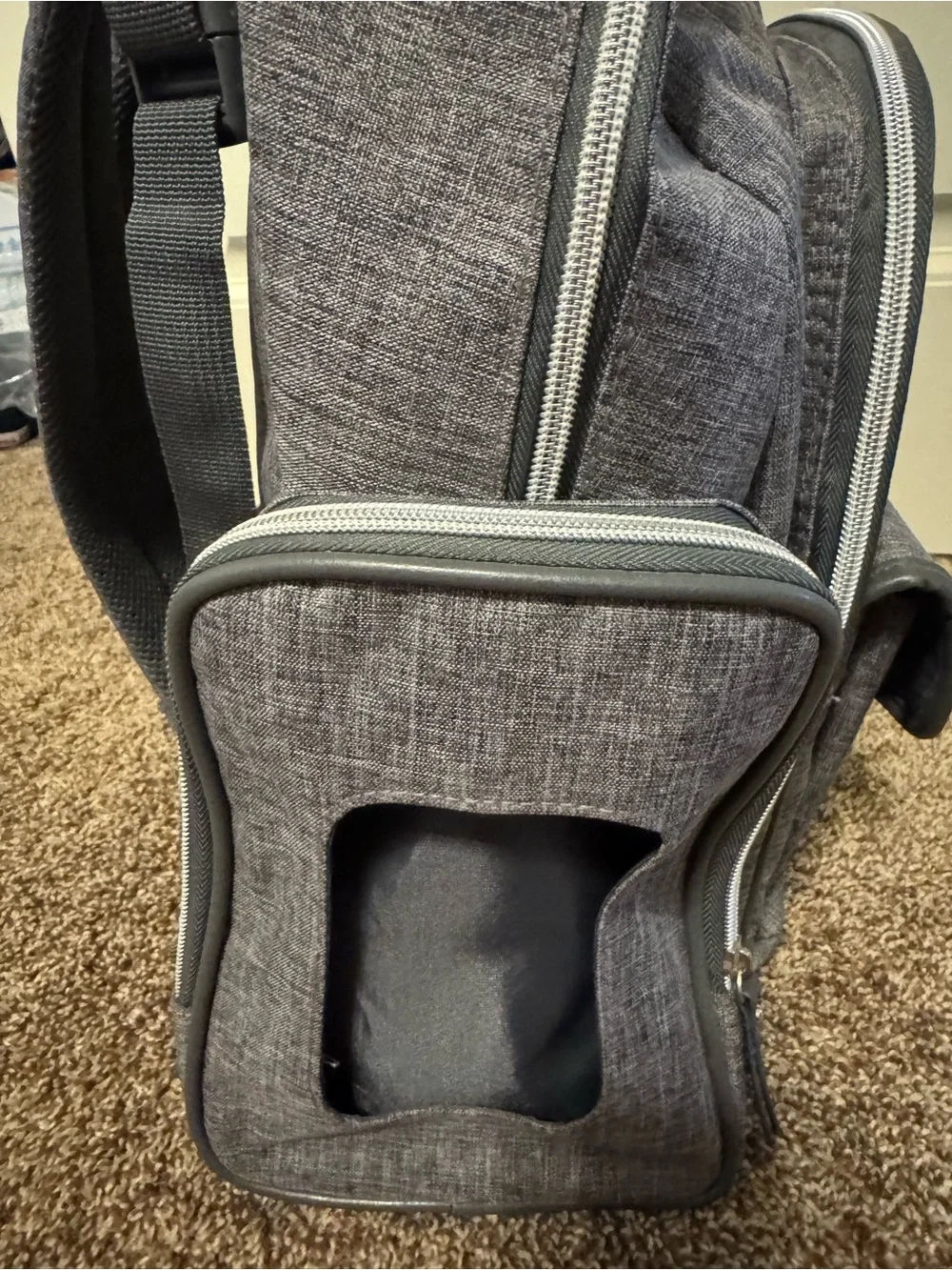 Grey Carter’s Diaper Bag Backpack
